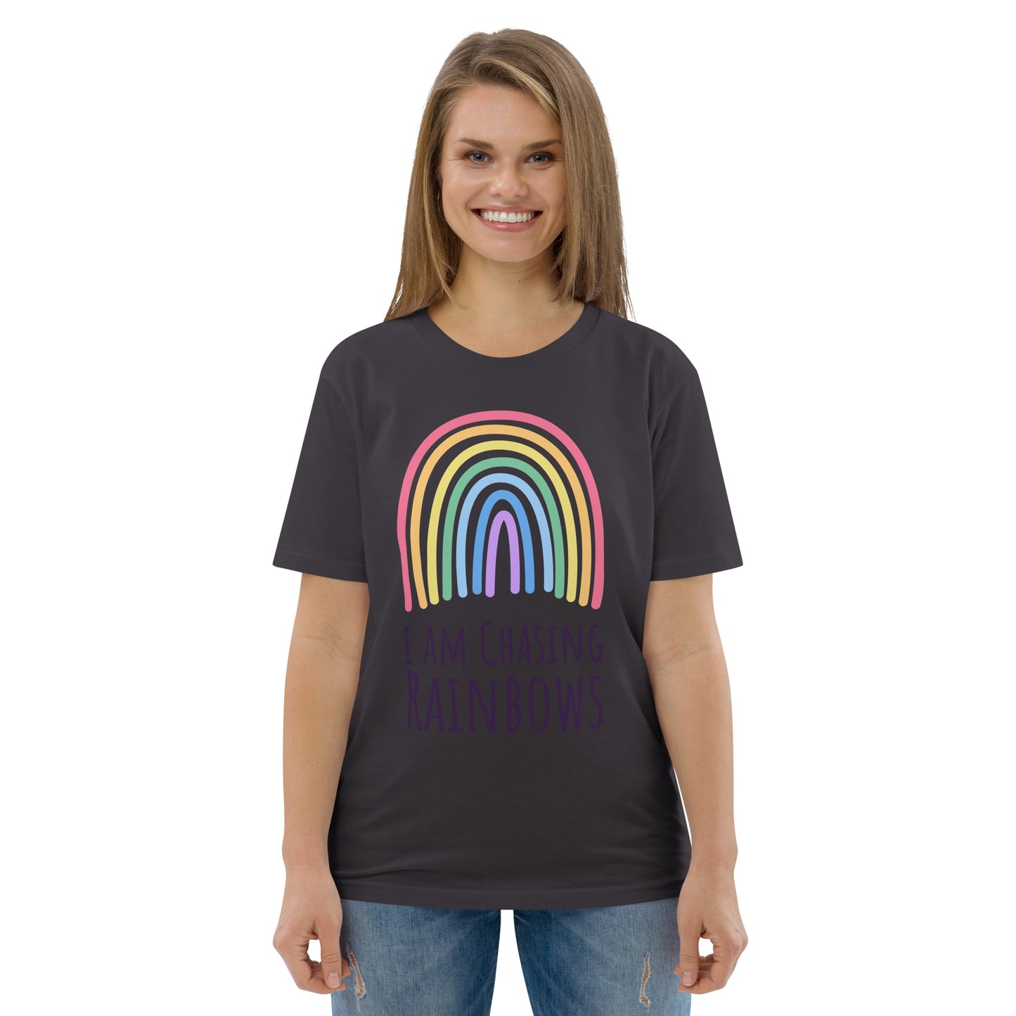 DNY - I am chasing Rainbows Unisex organic cotton Tee