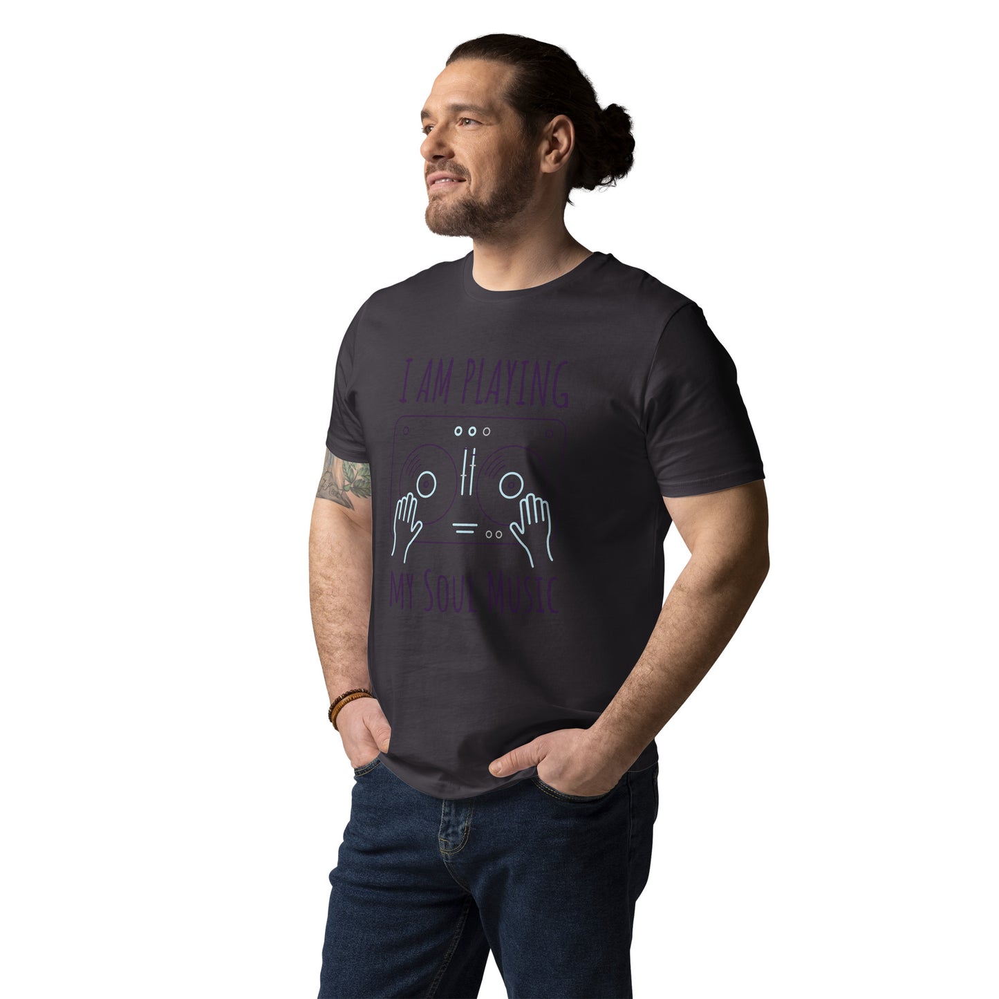 DNY - I am playing my Soulmusic Unisex organic cotton Tee