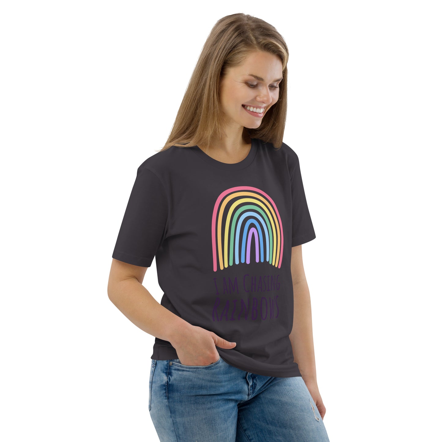 DNY - I am chasing Rainbows Unisex organic cotton Tee