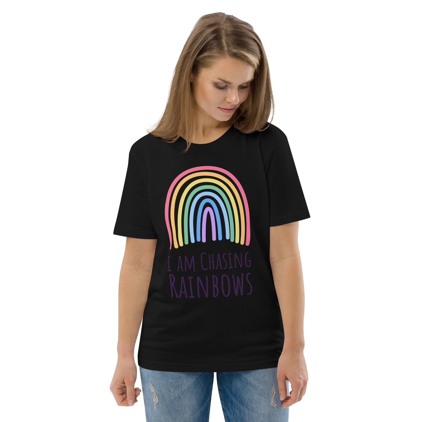 DNY - I am chasing Rainbows Unisex organic cotton Tee