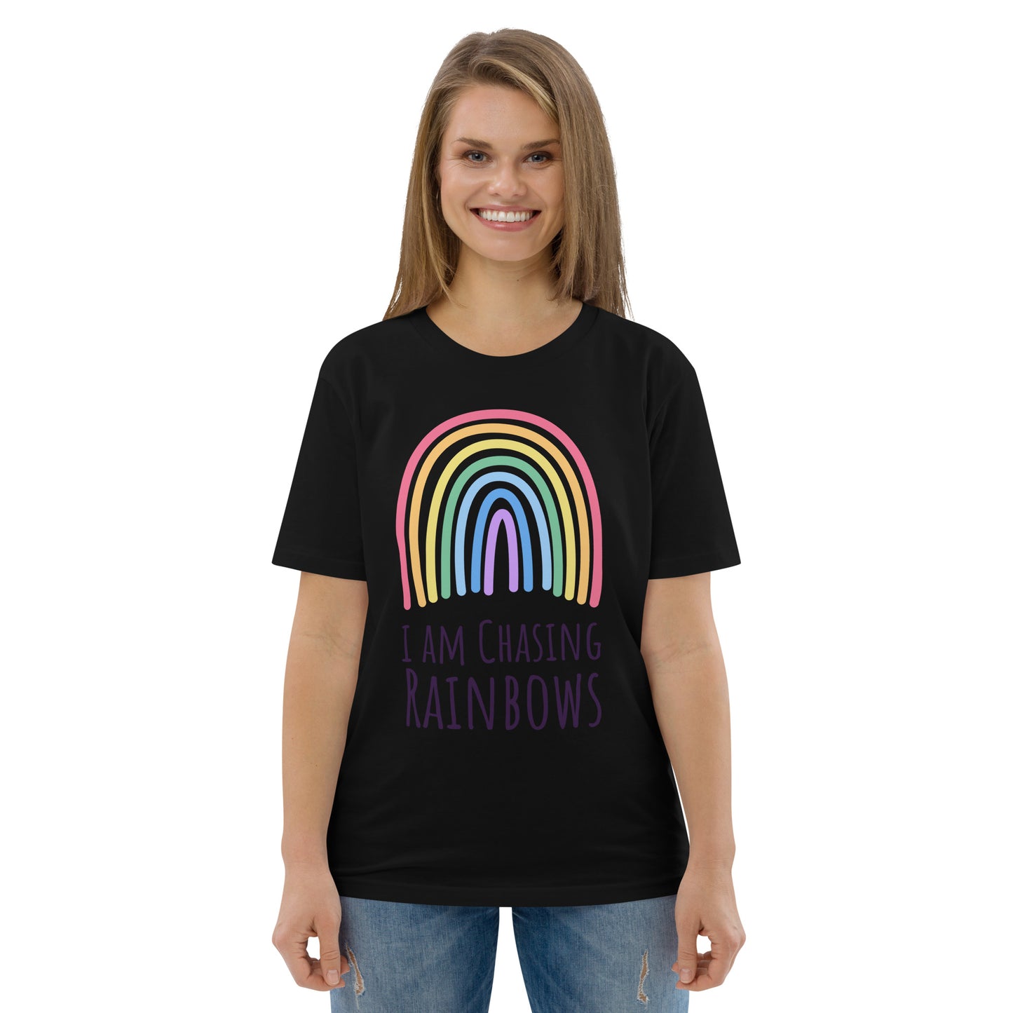 DNY - I am chasing Rainbows Unisex organic cotton Tee