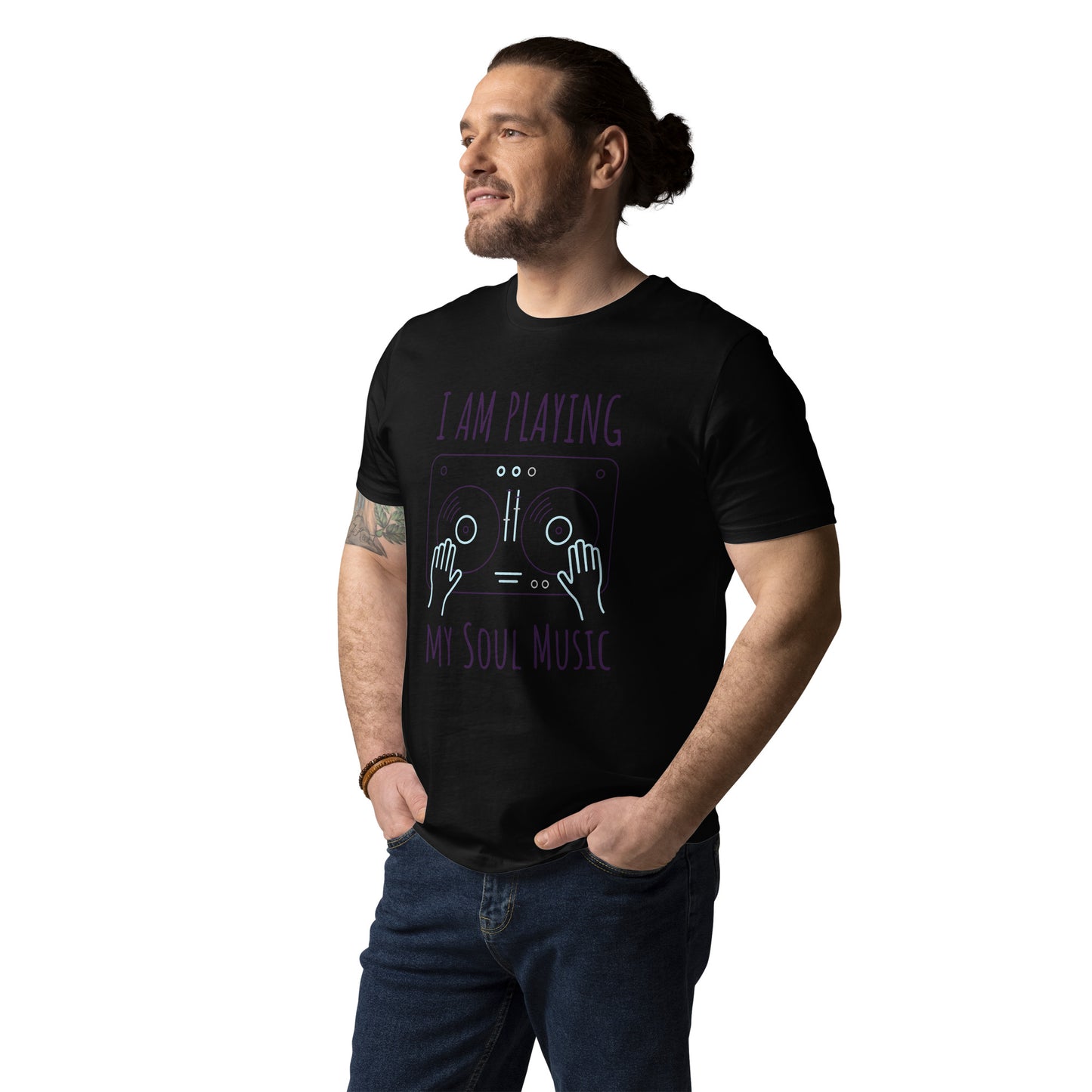 DNY - I am playing my Soulmusic Unisex organic cotton Tee
