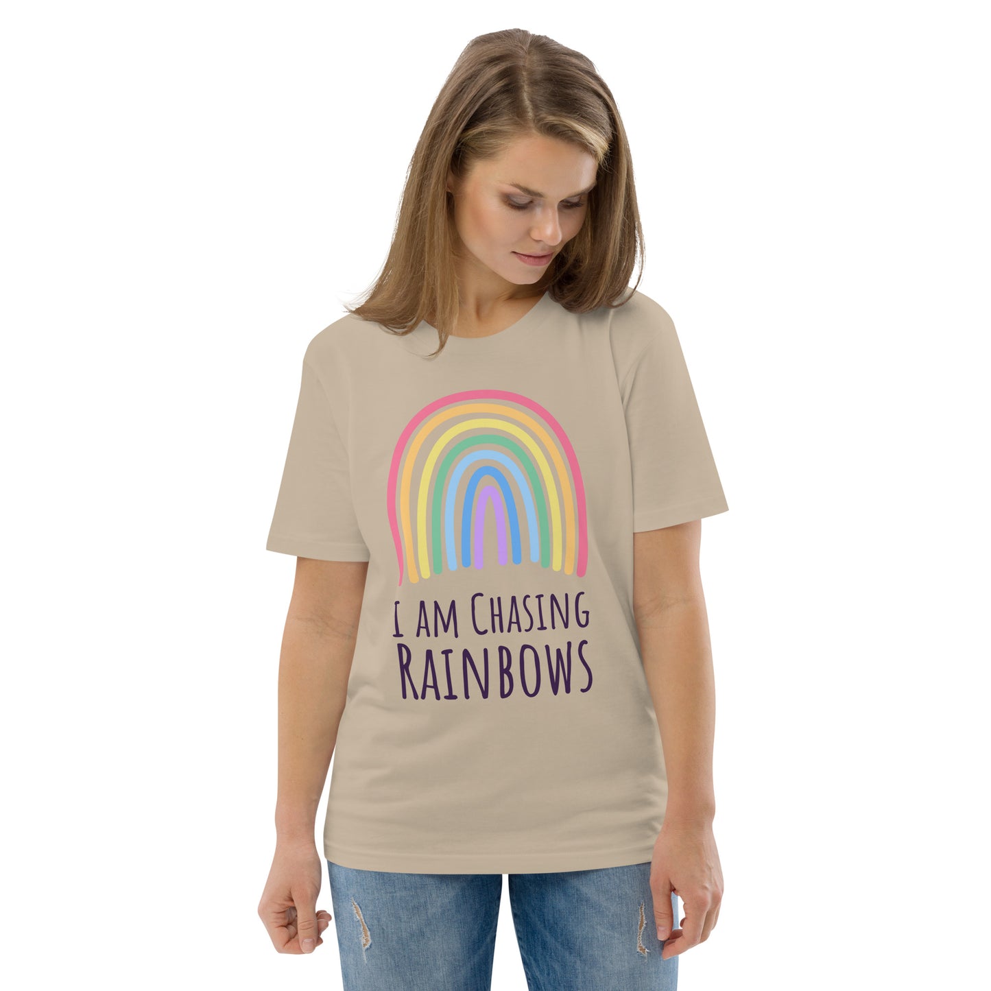 DNY - I am chasing Rainbows Unisex organic cotton Tee