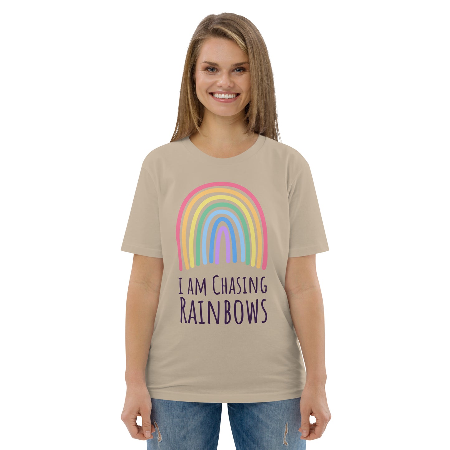 DNY - I am chasing Rainbows Unisex organic cotton Tee