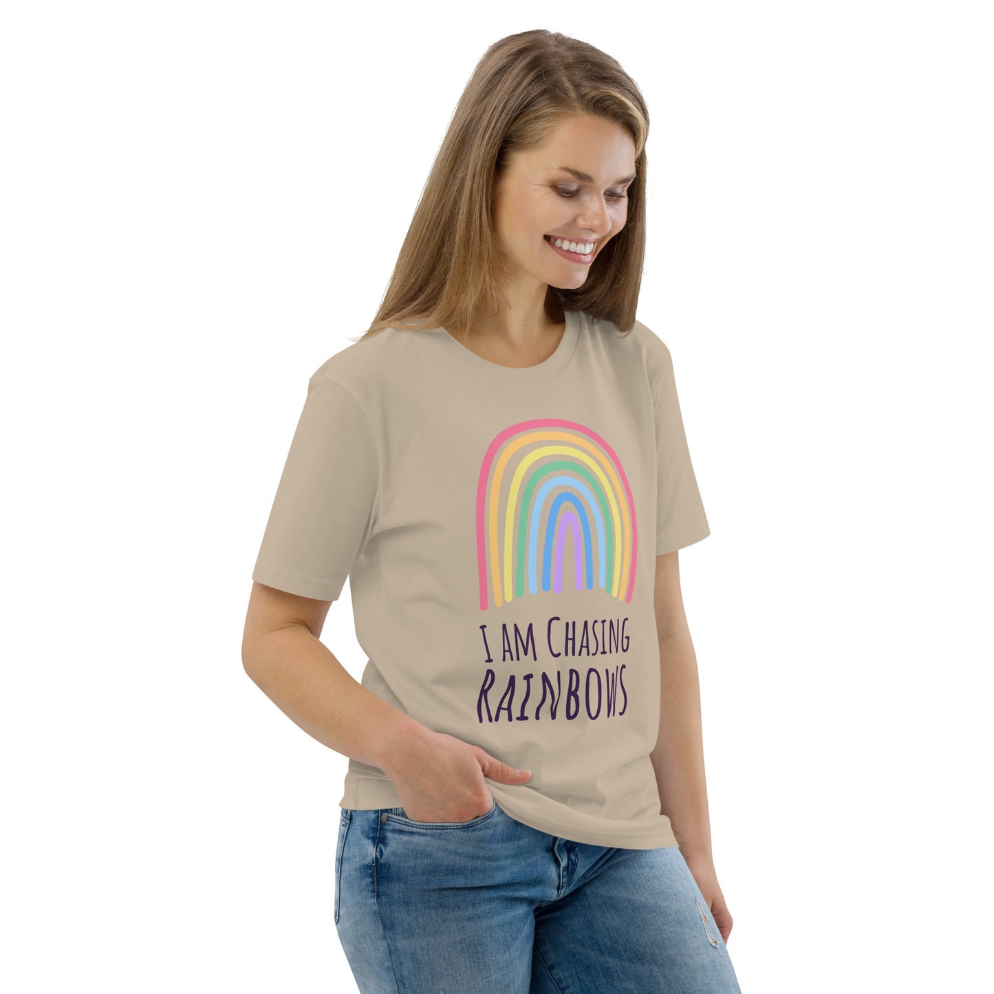 DNY - I am chasing Rainbows Unisex organic cotton Tee