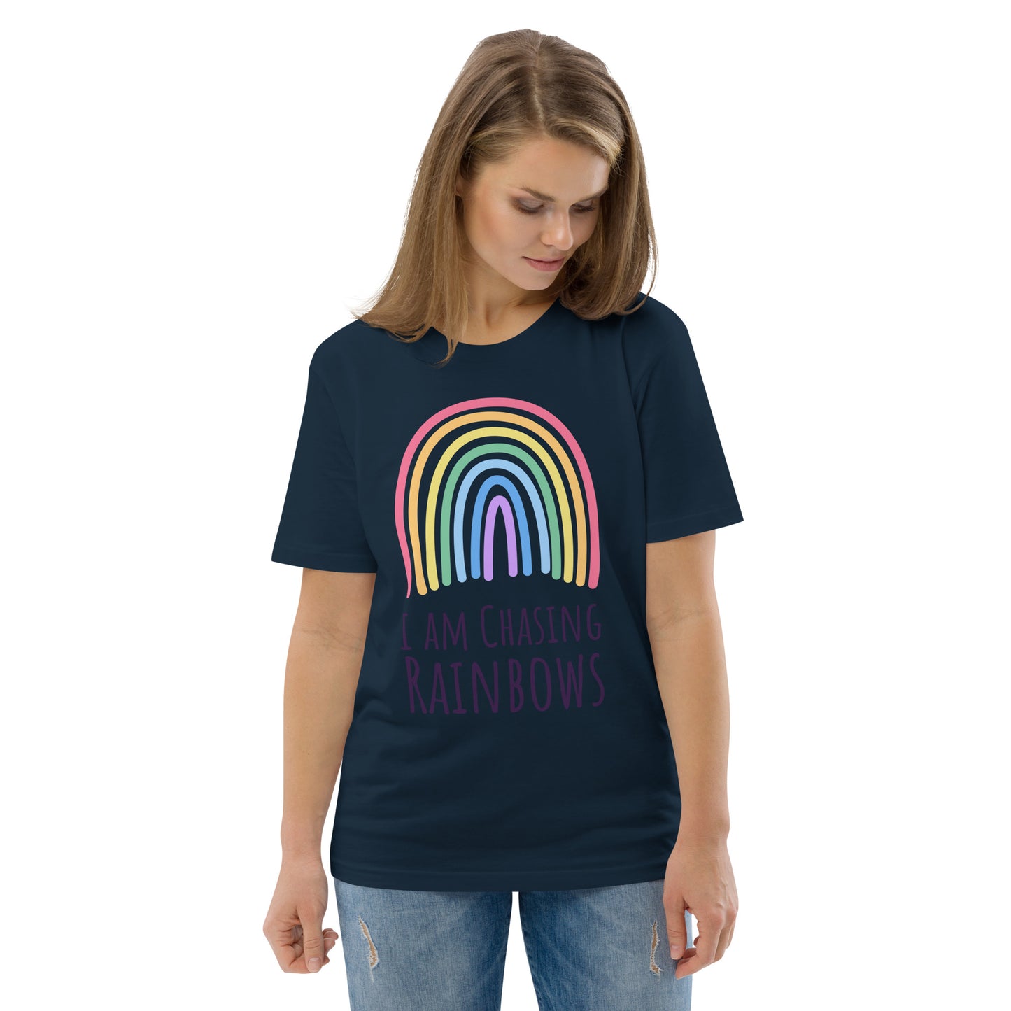 DNY - I am chasing Rainbows Unisex organic cotton Tee