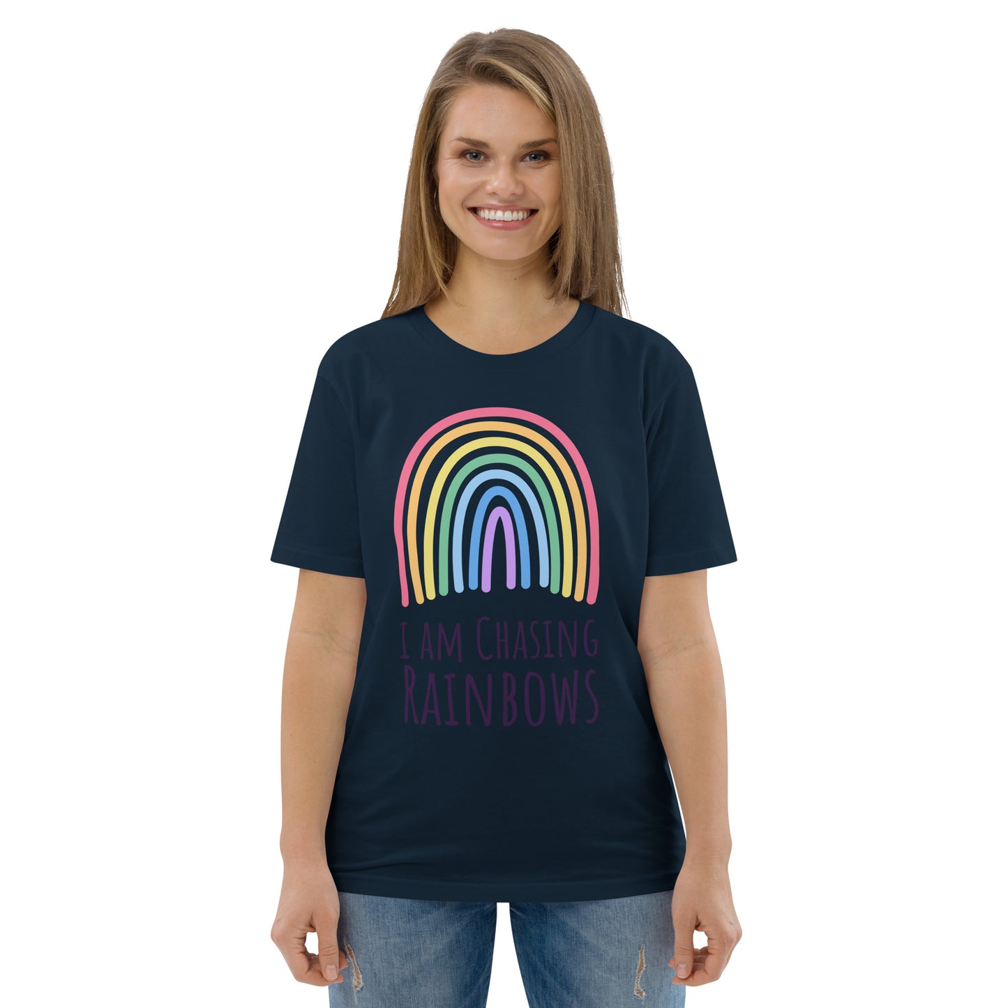 DNY - I am chasing Rainbows Unisex organic cotton Tee