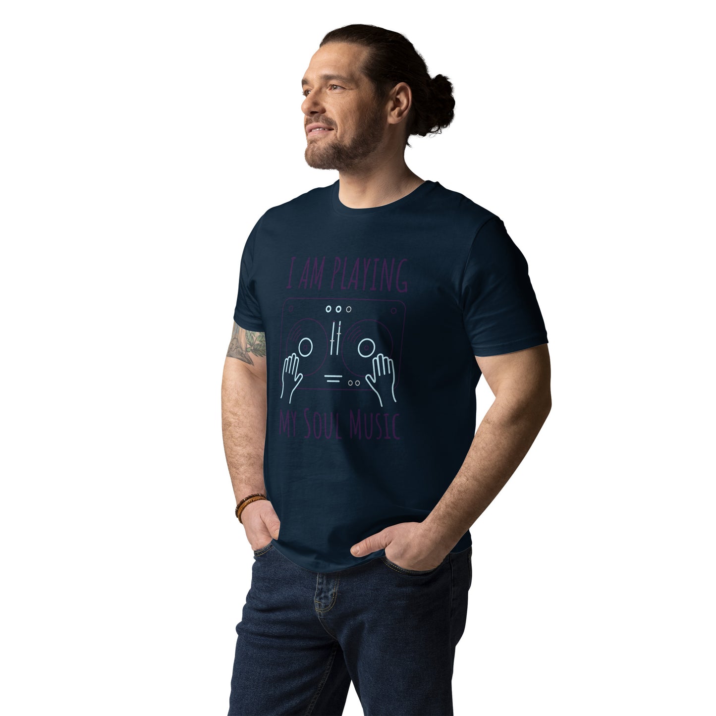 DNY - I am playing my Soulmusic Unisex organic cotton Tee