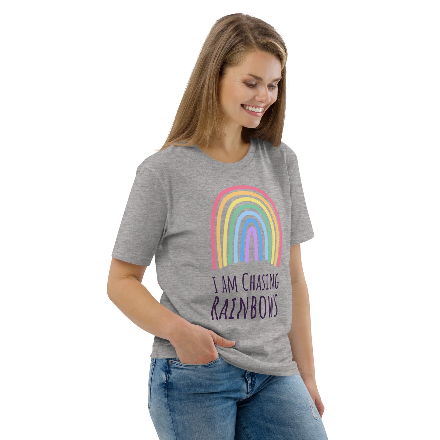 DNY - I am chasing Rainbows Unisex organic cotton Tee