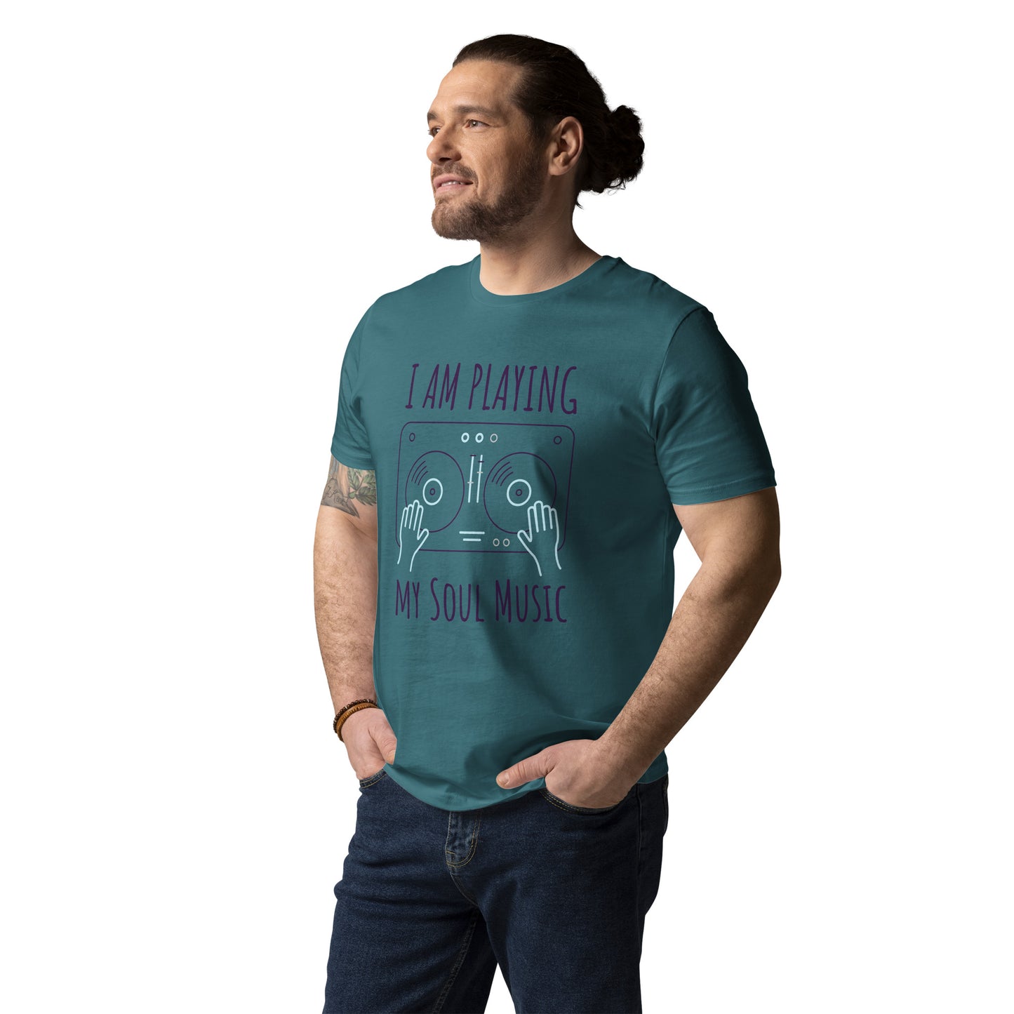 DNY - I am playing my Soulmusic Unisex organic cotton Tee