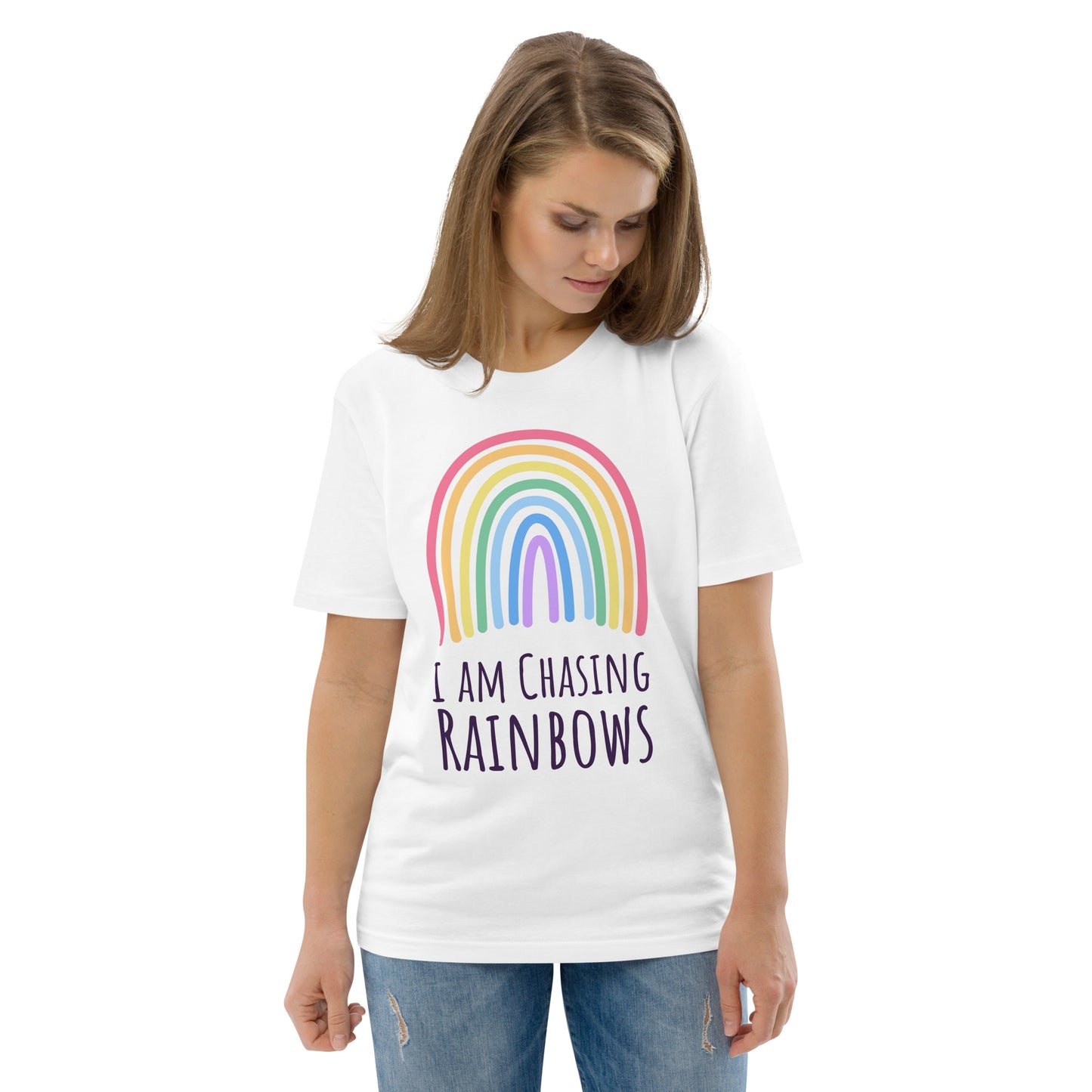 DNY - I am chasing Rainbows Unisex organic cotton Tee