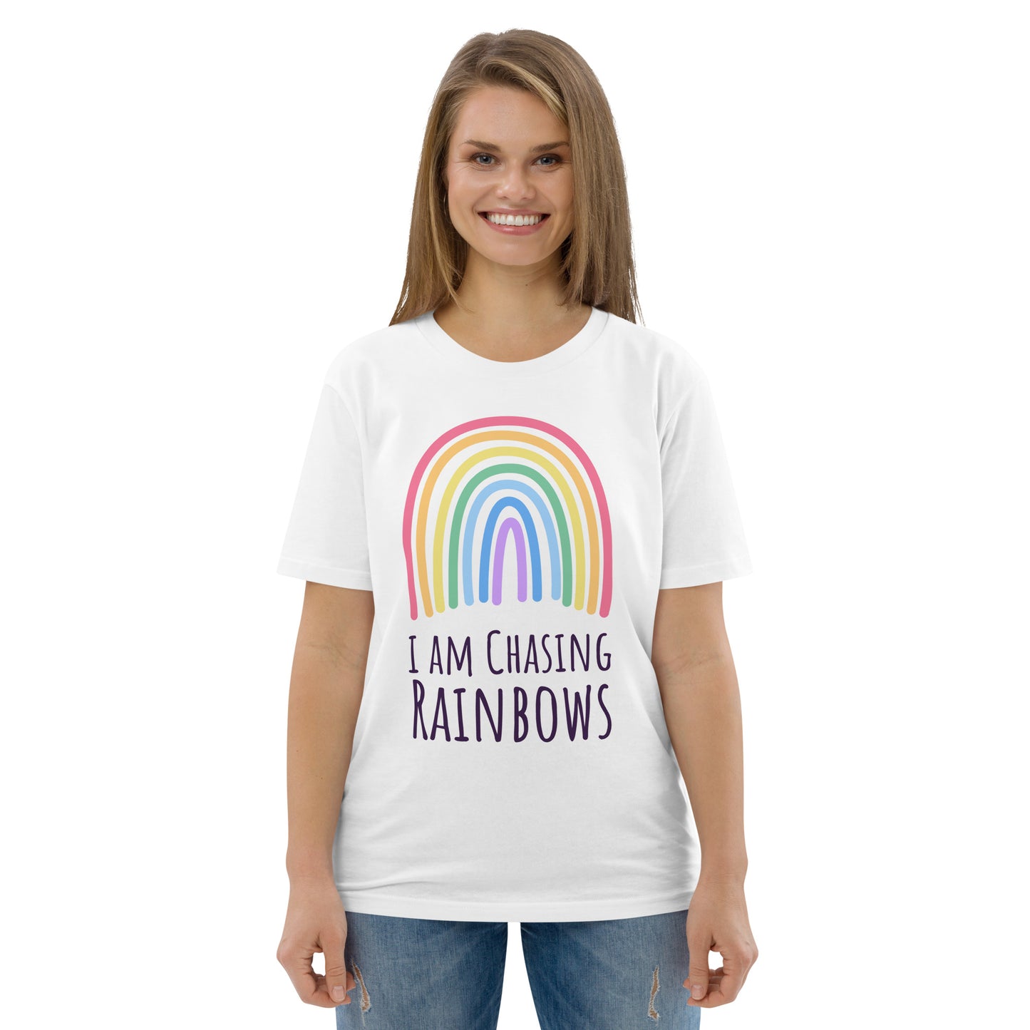 DNY - I am chasing Rainbows Unisex organic cotton Tee