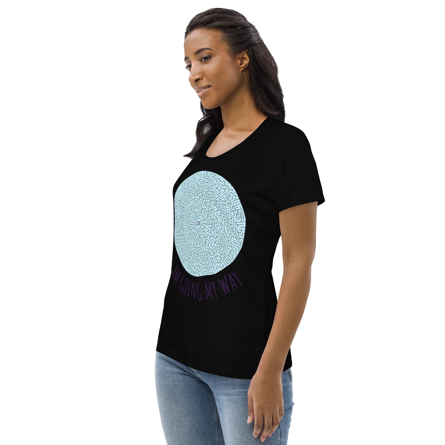 DNY - I am going my Way Women's fitted eco Tee