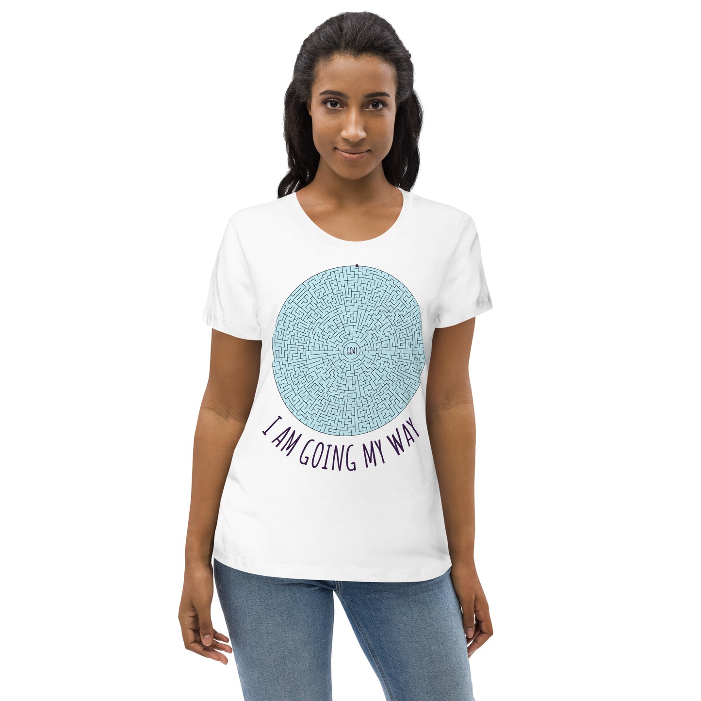 DNY - I am going my Way Women's fitted eco Tee