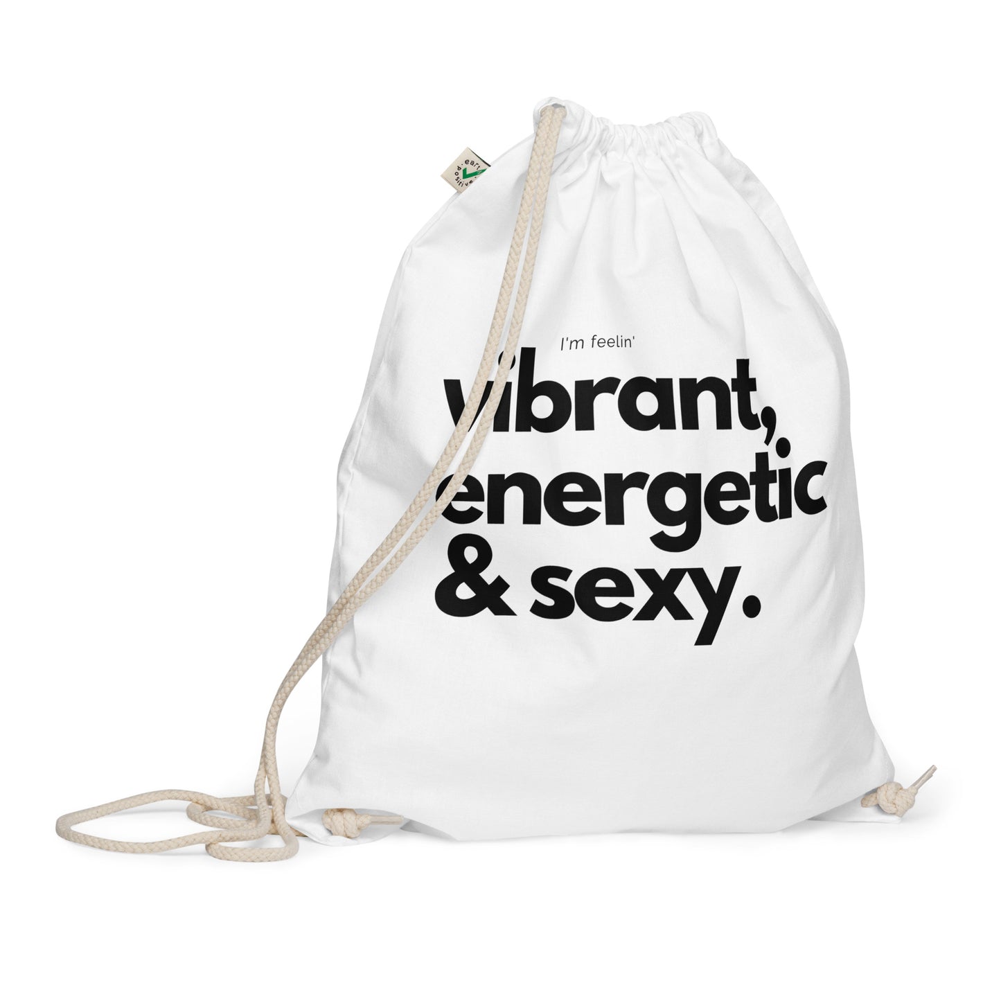 DNY - Energetic Organic cotton drawstring bag