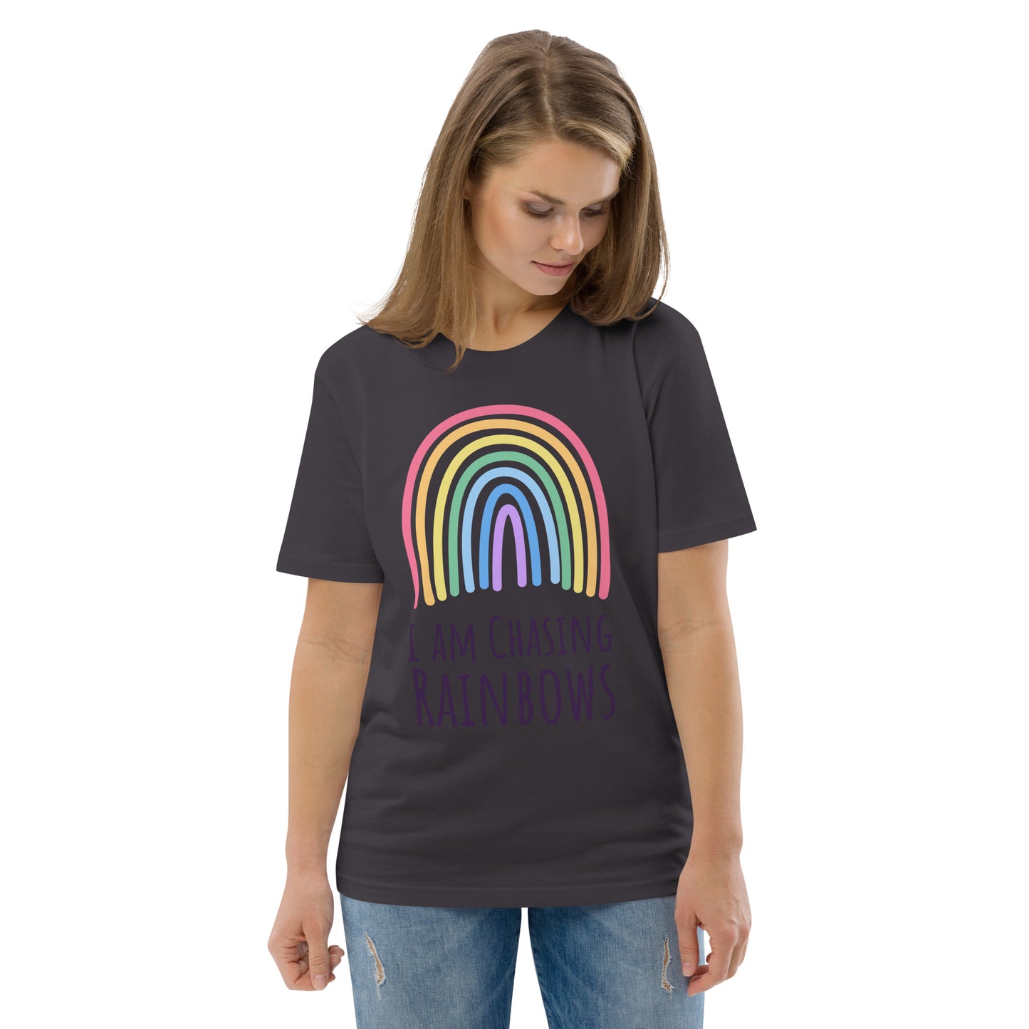 DNY - I am chasing Rainbows Unisex organic cotton Tee