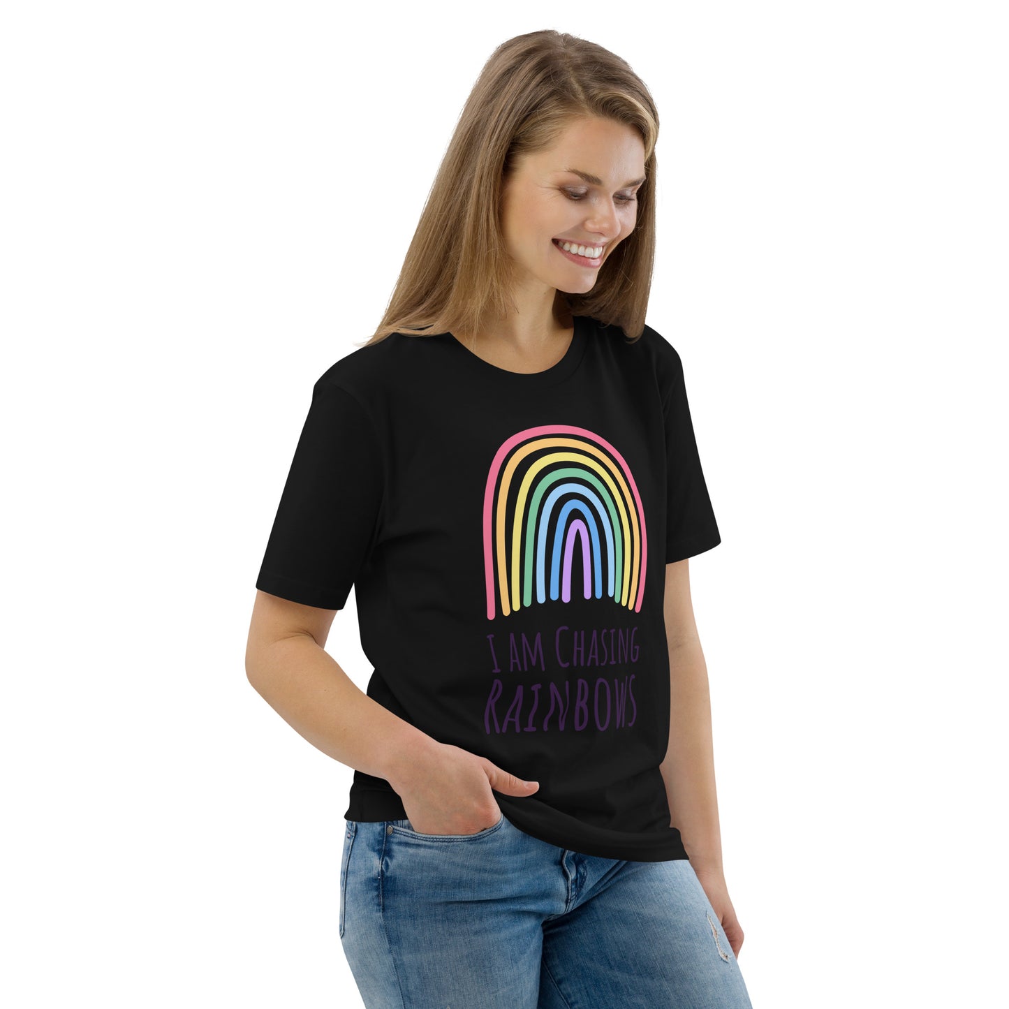 DNY - I am chasing Rainbows Unisex organic cotton Tee