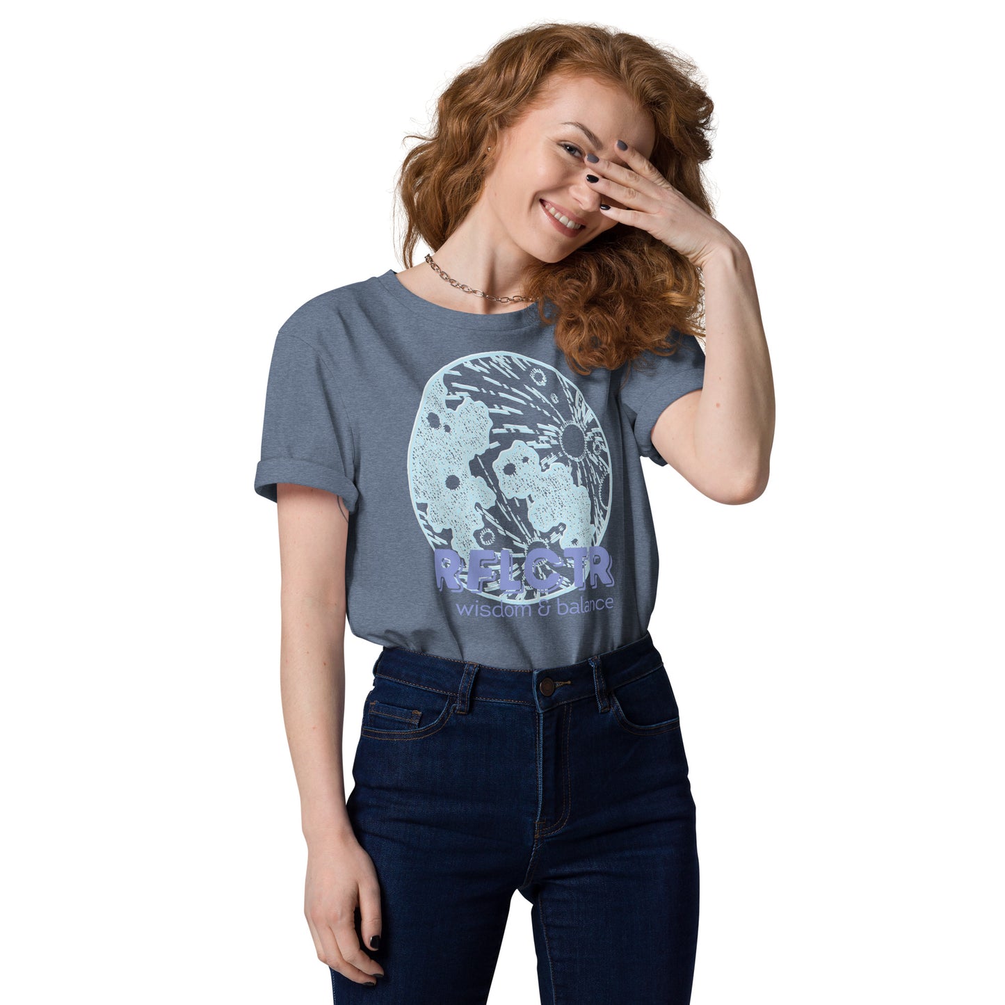 DNY - Reflector Wisdom & Balance Unisex organic cotton Tee