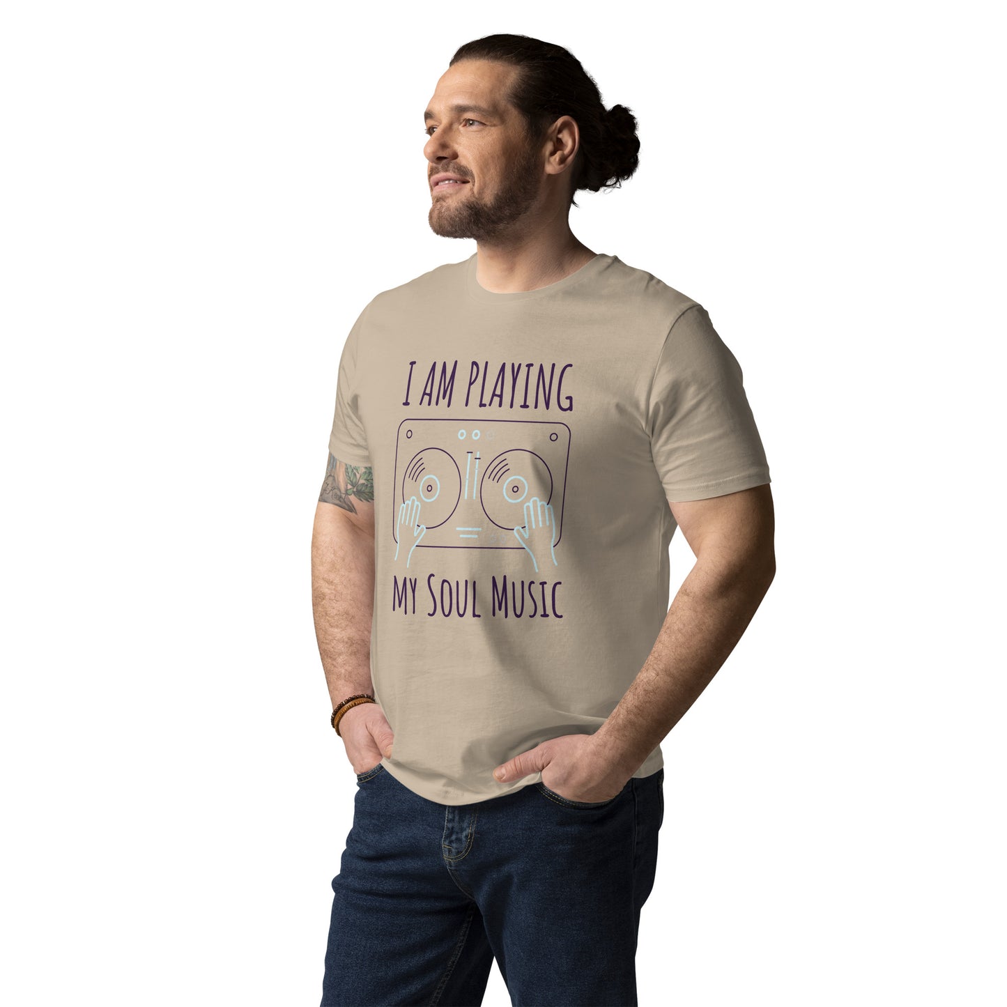 DNY - I am playing my Soulmusic Unisex organic cotton Tee