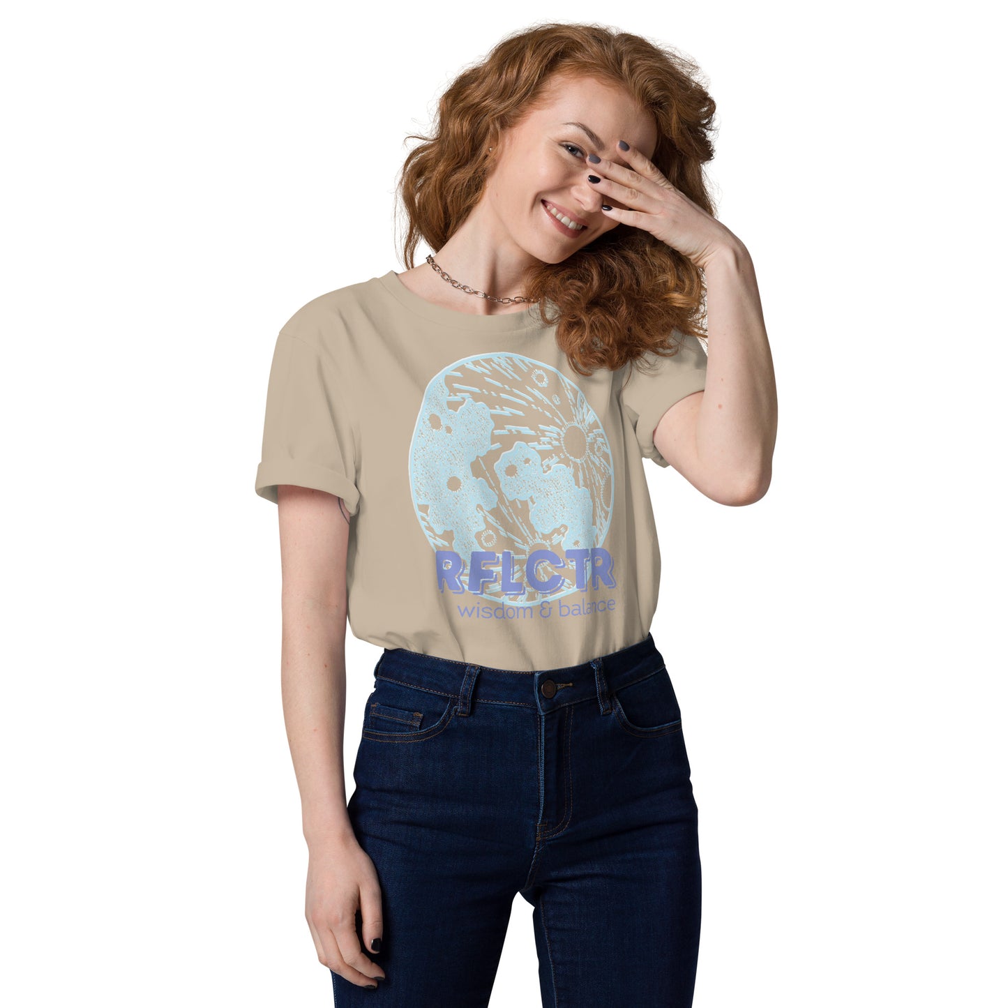 DNY - Reflector Wisdom & Balance Unisex organic cotton Tee