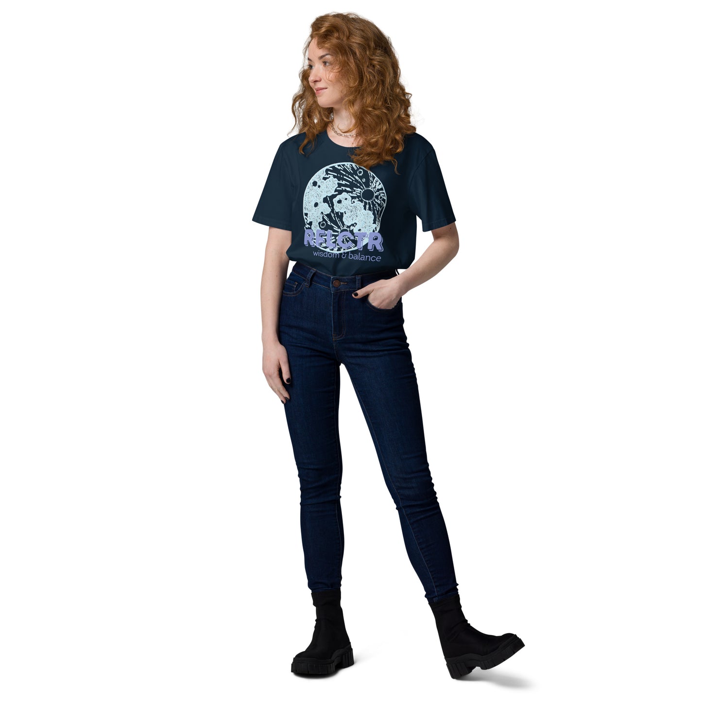 DNY - Reflector Wisdom & Balance Unisex organic cotton Tee