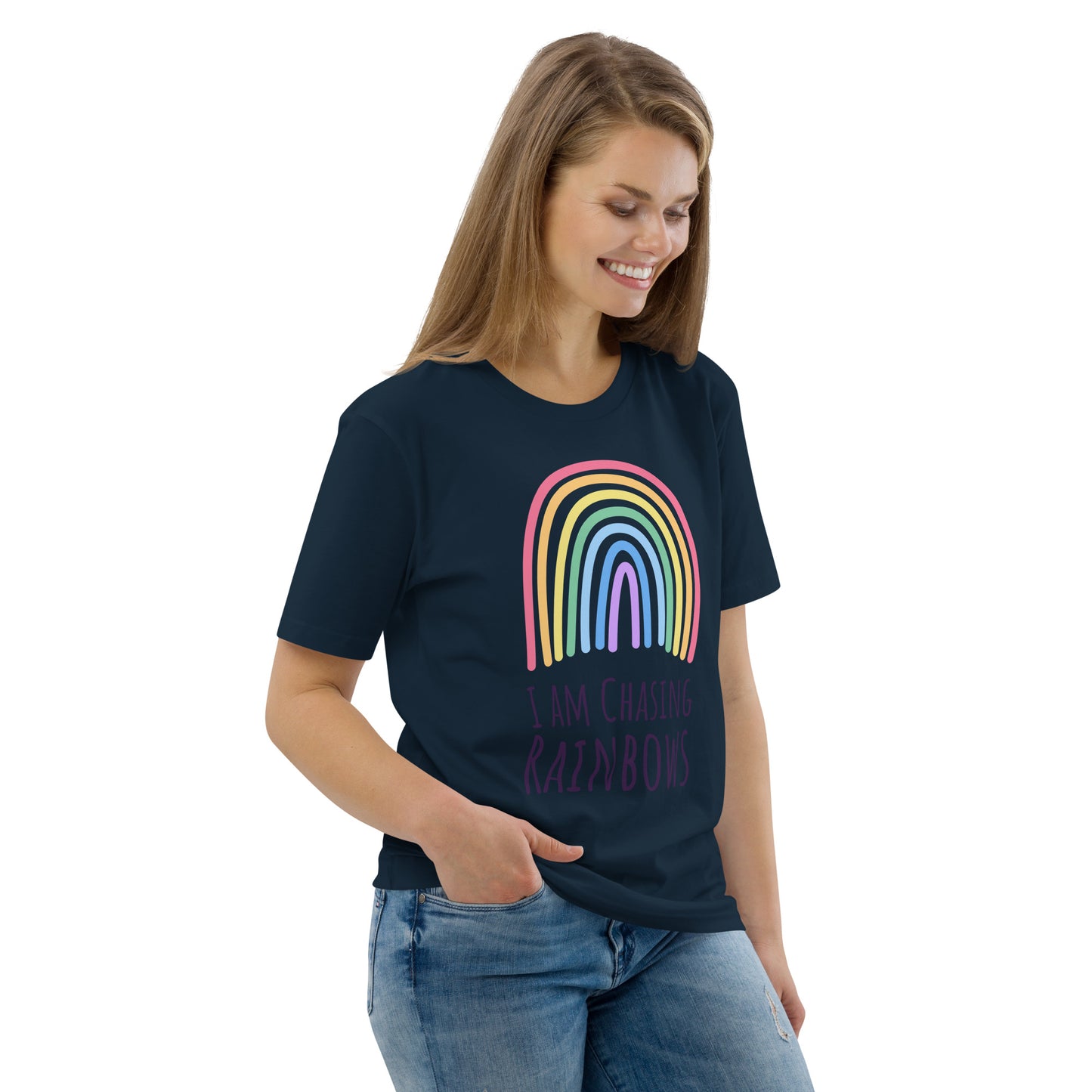 DNY - I am chasing Rainbows Unisex organic cotton Tee