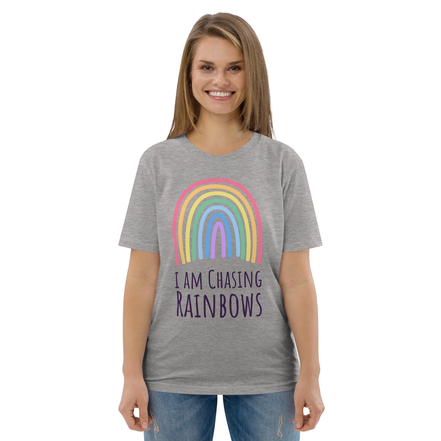 DNY - I am chasing Rainbows Unisex organic cotton Tee