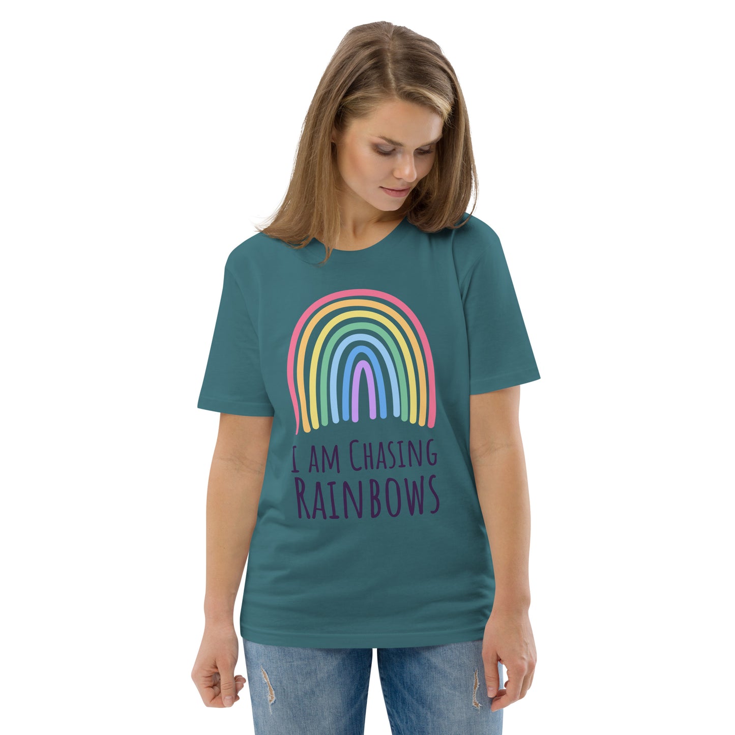 DNY - I am chasing Rainbows Unisex organic cotton Tee