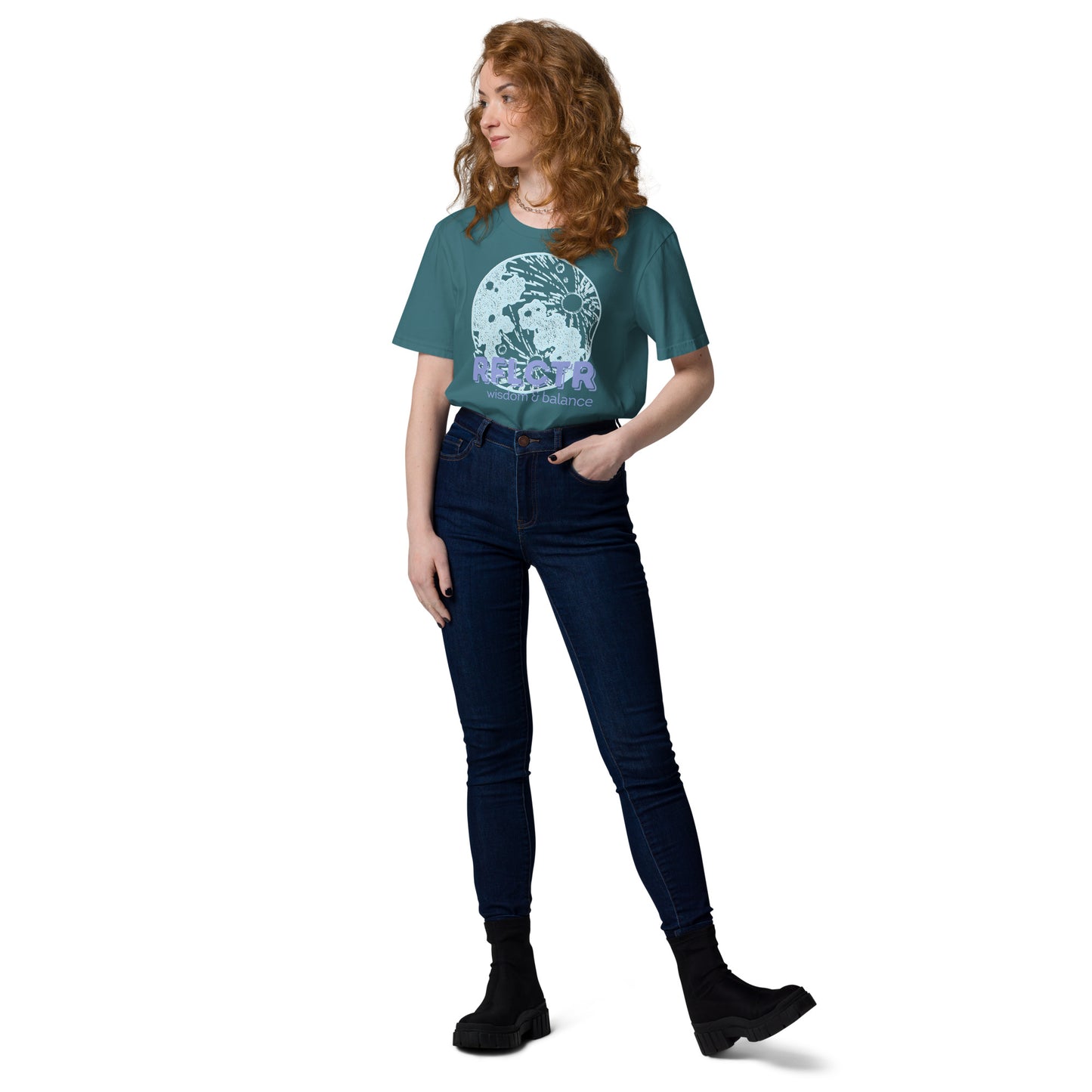 DNY - Reflector Wisdom & Balance Unisex organic cotton Tee