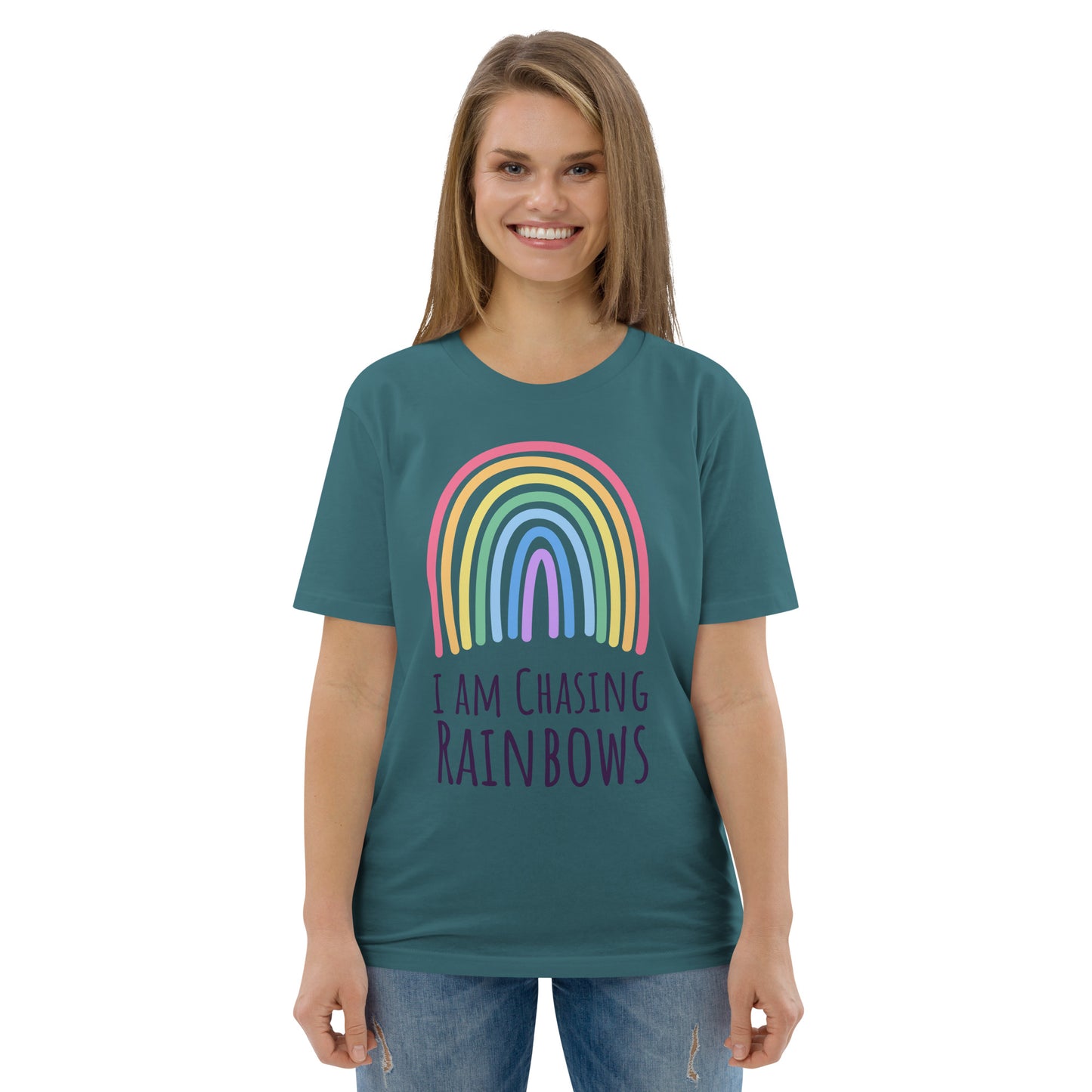 DNY - I am chasing Rainbows Unisex organic cotton Tee