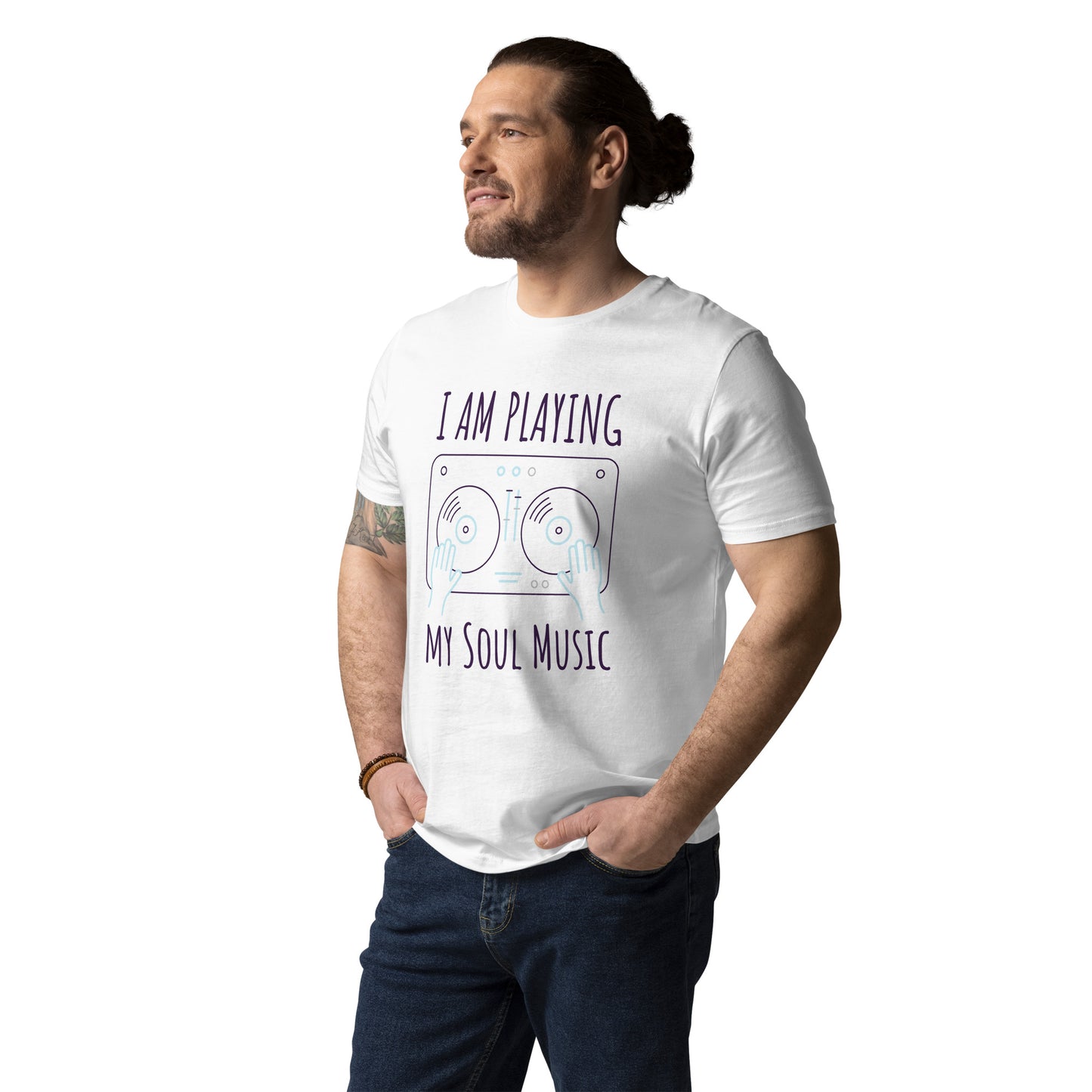 DNY - I am playing my Soulmusic Unisex organic cotton Tee