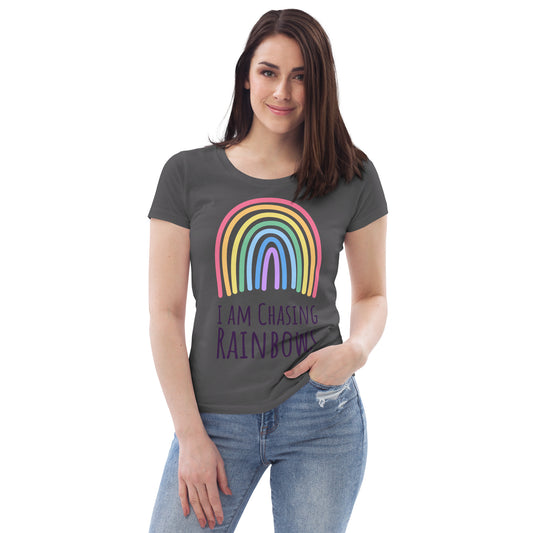 DNY - I am chasing Rainbows Women's fitted eco Tee