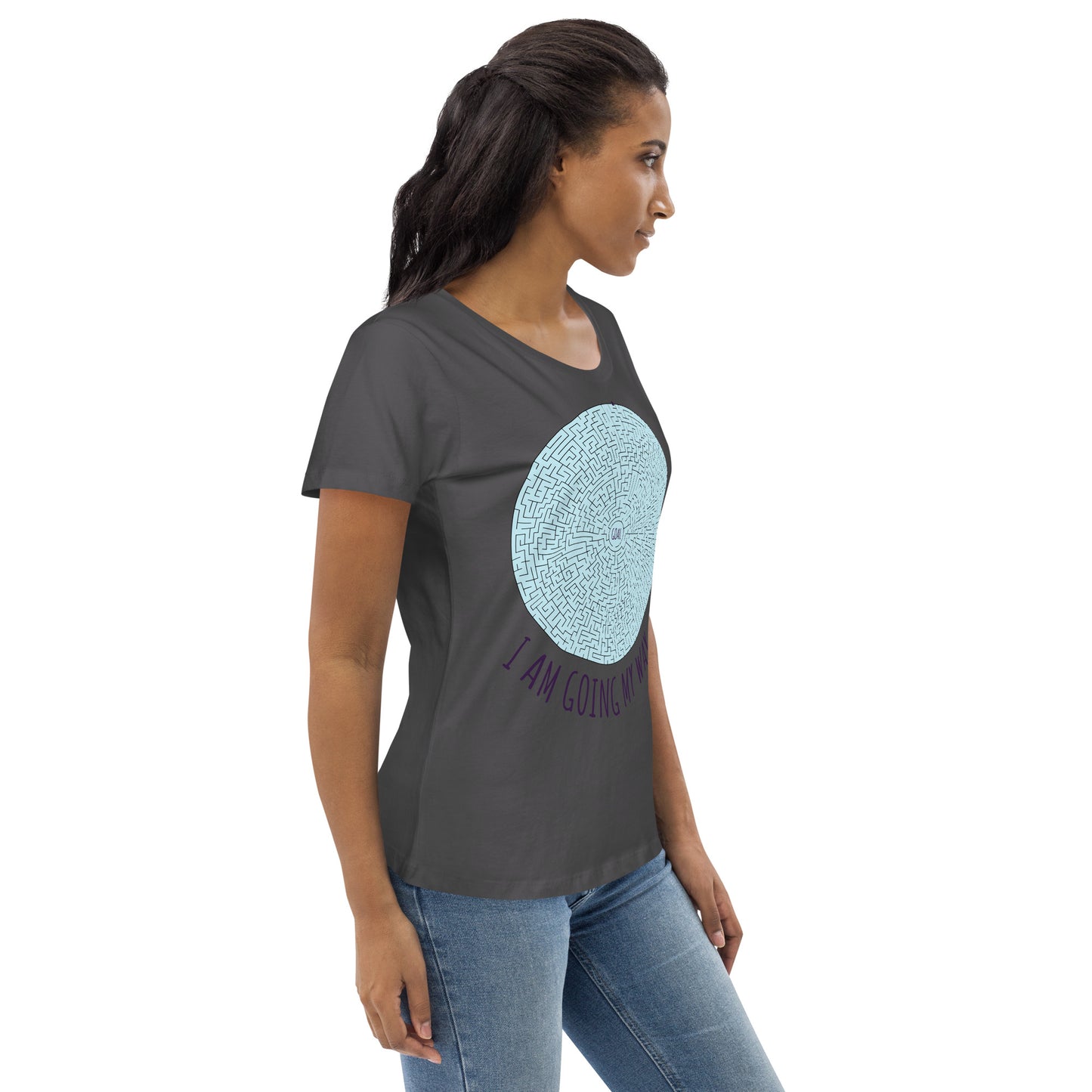 DNY - I am going my Way Women's fitted eco Tee