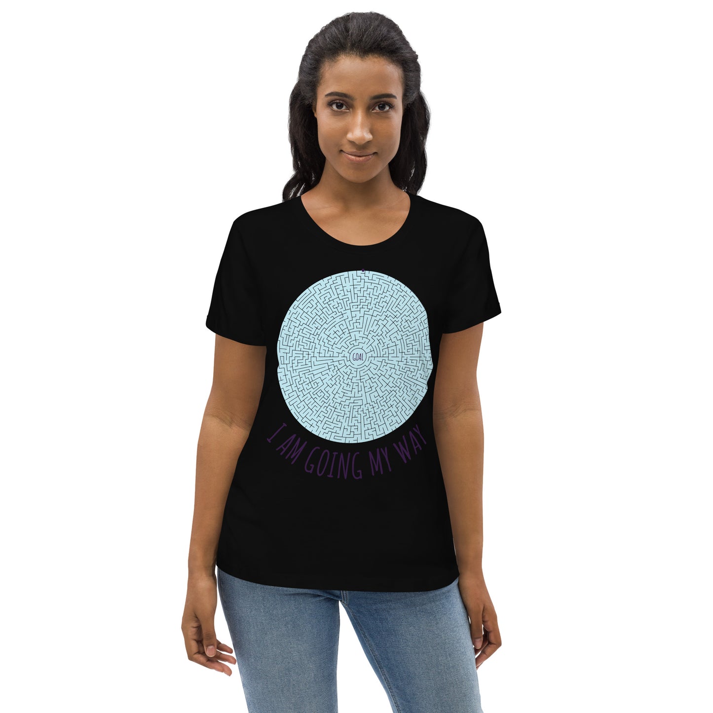 DNY - I am going my Way Women's fitted eco Tee