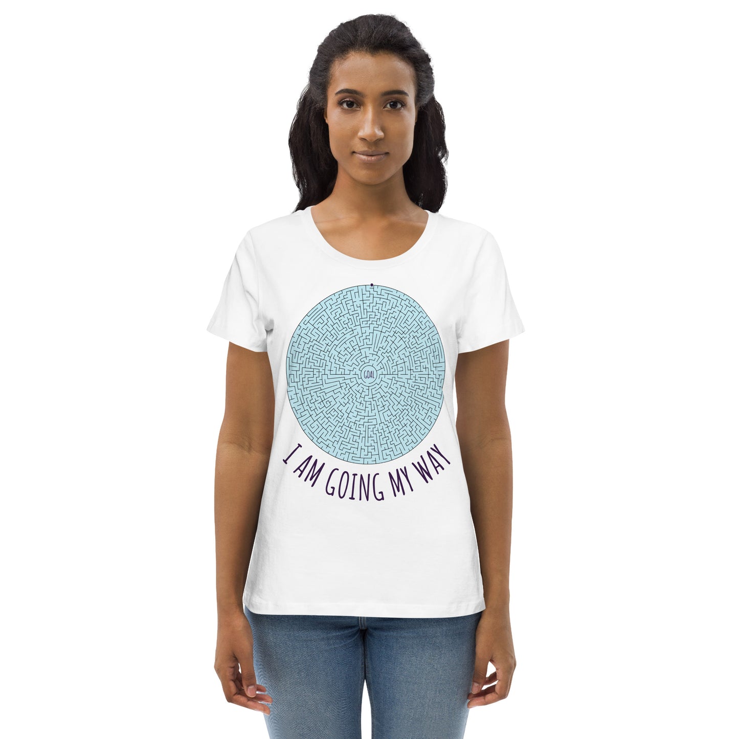 DNY - I am going my Way Women's fitted eco Tee