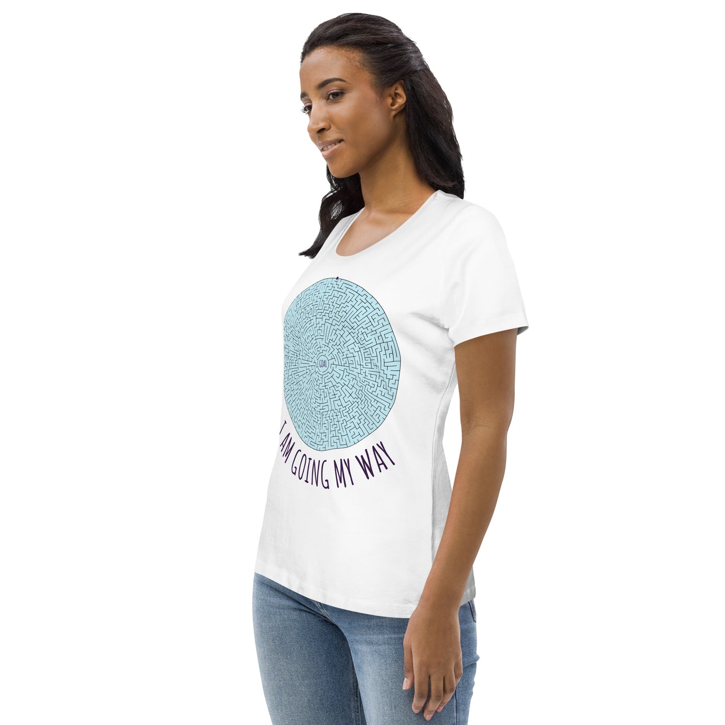 DNY - I am going my Way Women's fitted eco Tee